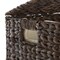 Casafield 2-Section Laundry Hamper with Removable Liner Bags, Woven Water Hyacinth Double Laundry Basket Sorter for Clothes and Towels
